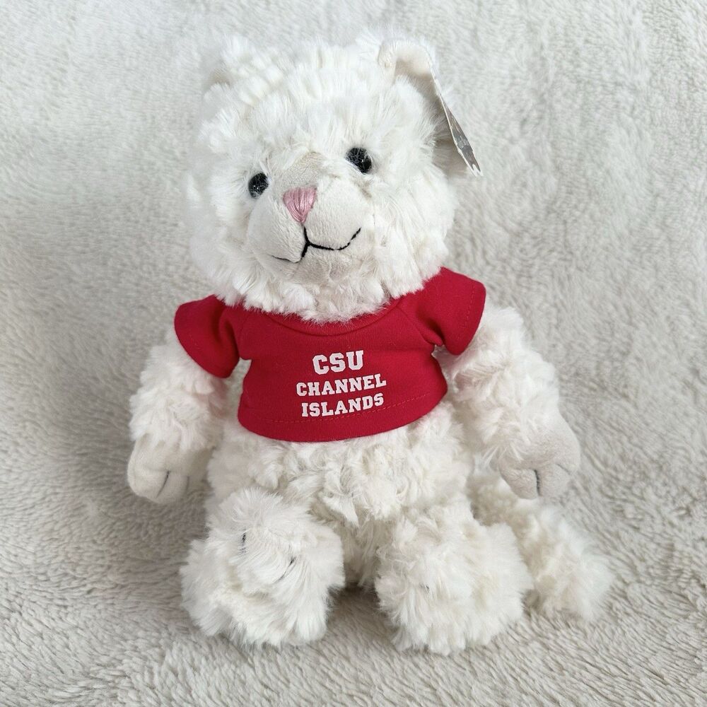 CSU Channel Islands White Kitty Cat Plush Chelsea Teddy Bear Co Stuffed Toy